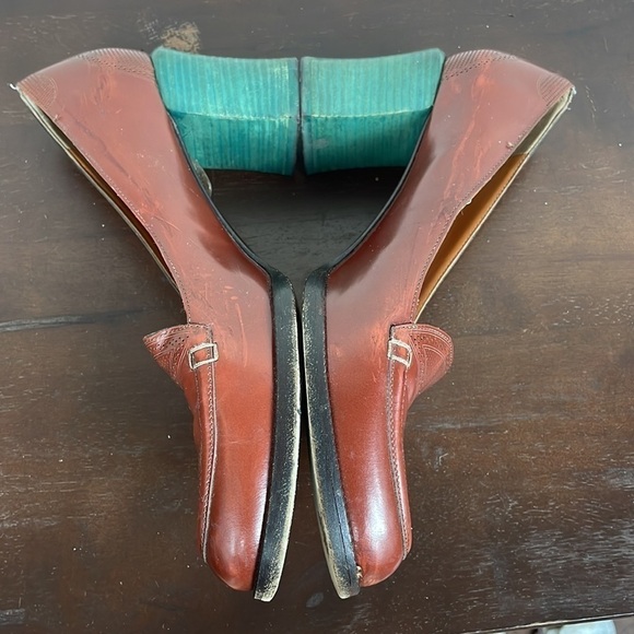 Fendi Austen Spazzolato Loafer Heels Bi Color Career Art To Wear Sz 40.5 - Picture 11 of 16